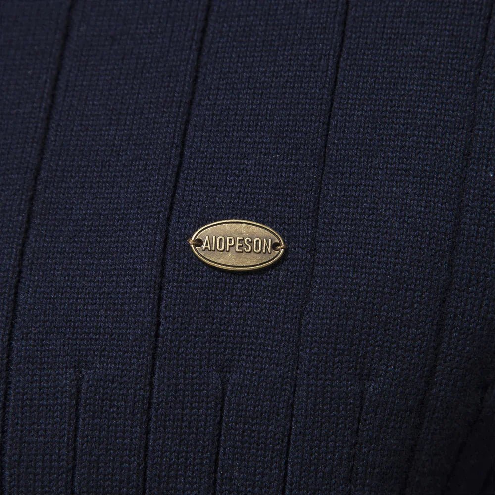 Maddox | Ribbed Zip-Neck Men’s Sweater