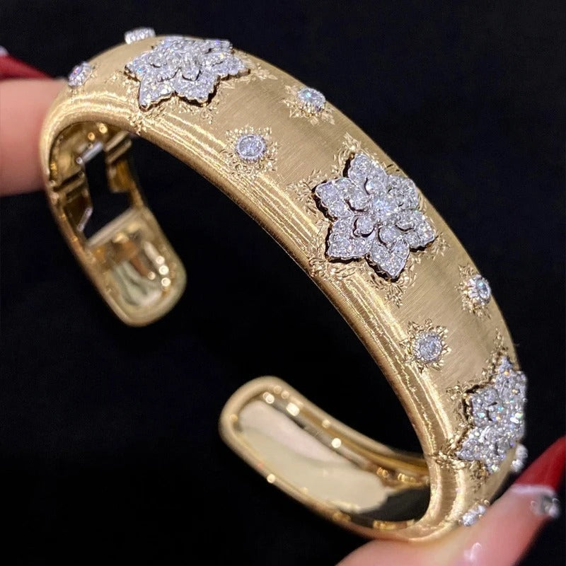 18K Solid Yellow Gold Ring