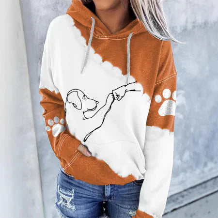 Riley | Casual Dog Print Hoodie