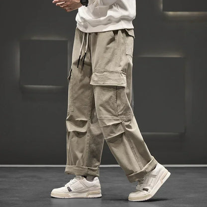 Silas | Men's Lightweight Wide-Leg Cargo Pants