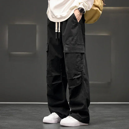 Silas | Men's Lightweight Wide-Leg Cargo Pants