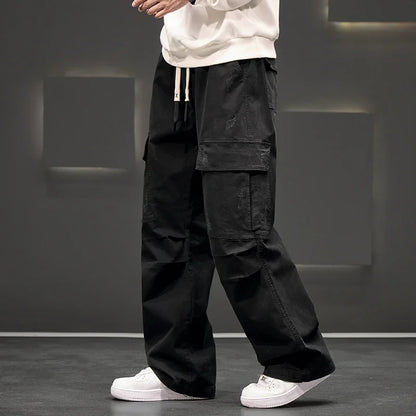 Silas | Men's Lightweight Wide-Leg Cargo Pants