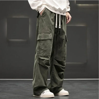 Silas | Men's Lightweight Wide-Leg Cargo Pants