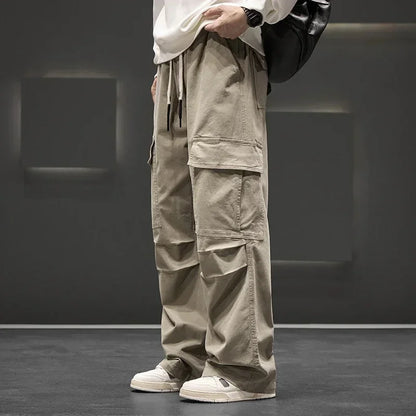 Silas | Men's Lightweight Wide-Leg Cargo Pants