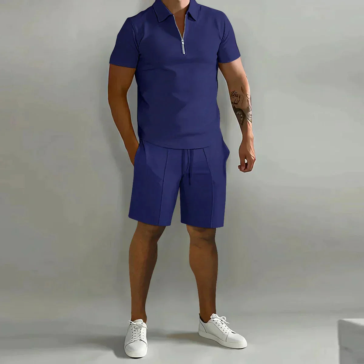 Hayes | Men’s Quarter-Zip Polo & Shorts Co-ord Set