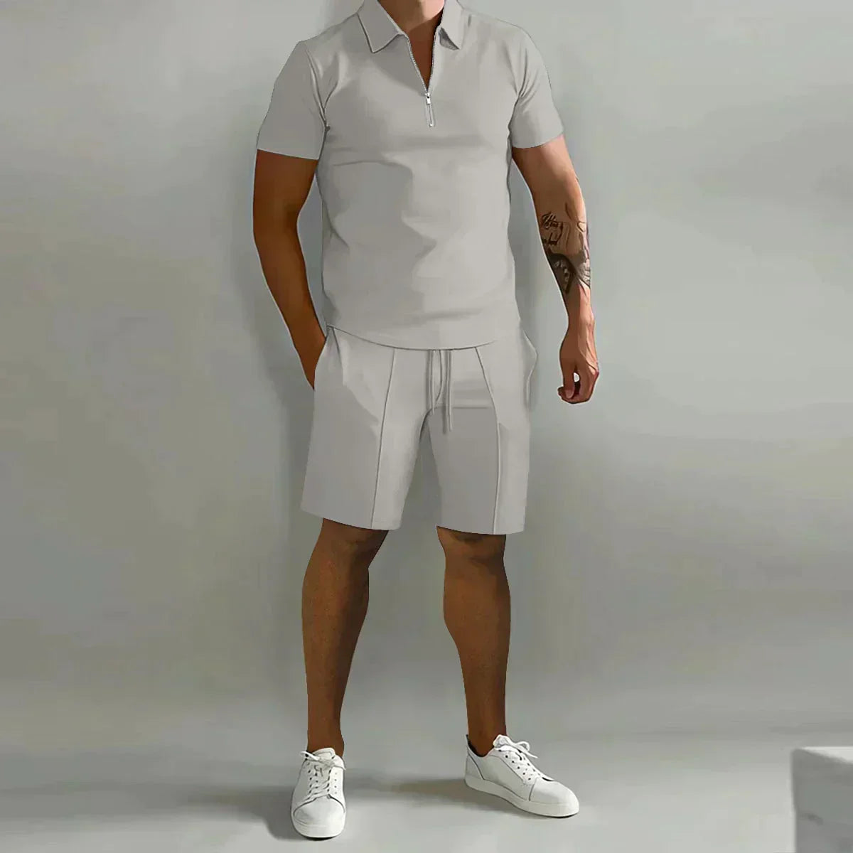 Hayes | Men’s Quarter-Zip Polo & Shorts Co-ord Set