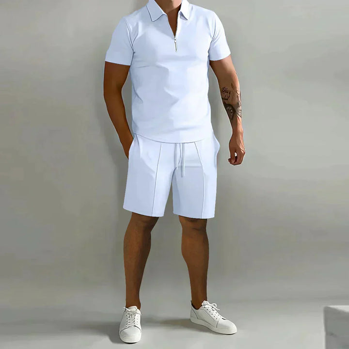 Hayes | Men’s Quarter-Zip Polo &amp; Shorts Co-ord Set