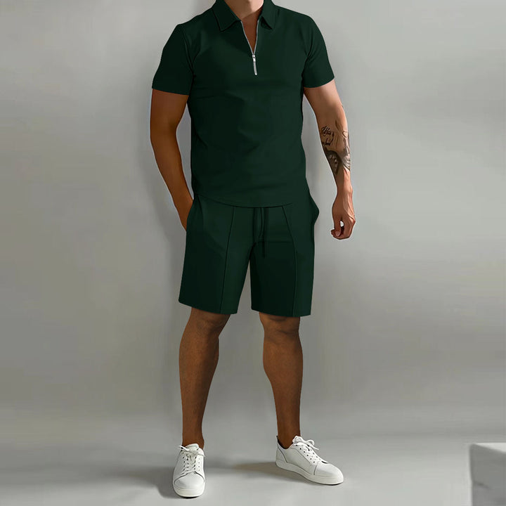 Hayes | Men’s Quarter-Zip Polo &amp; Shorts Co-ord Set