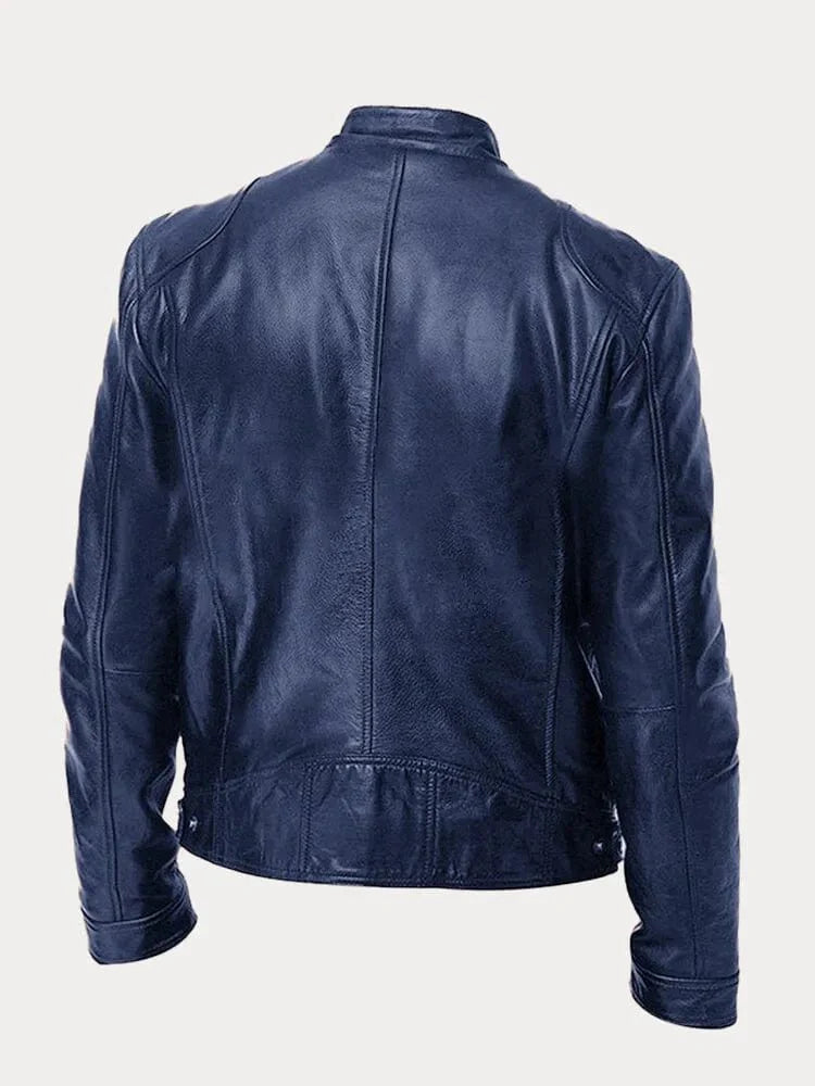 Renvero | Casual Faux Leather Jacket for Men