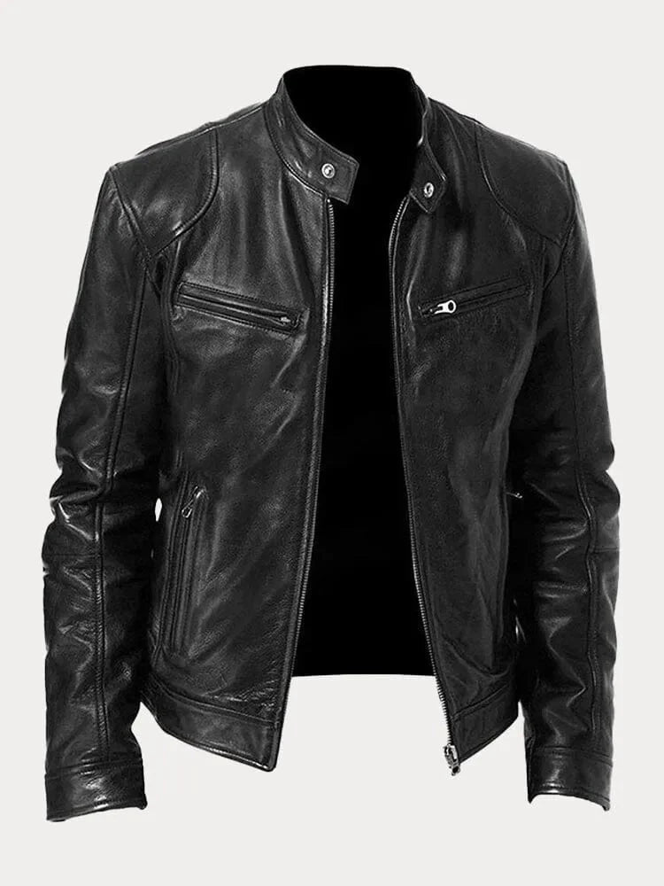 Renvero | Casual Faux Leather Jacket for Men