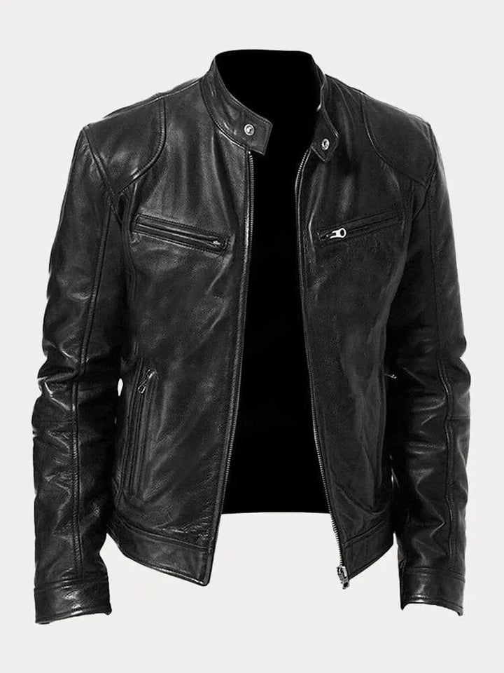 Renvero | Casual Faux Leather Jacket for Men