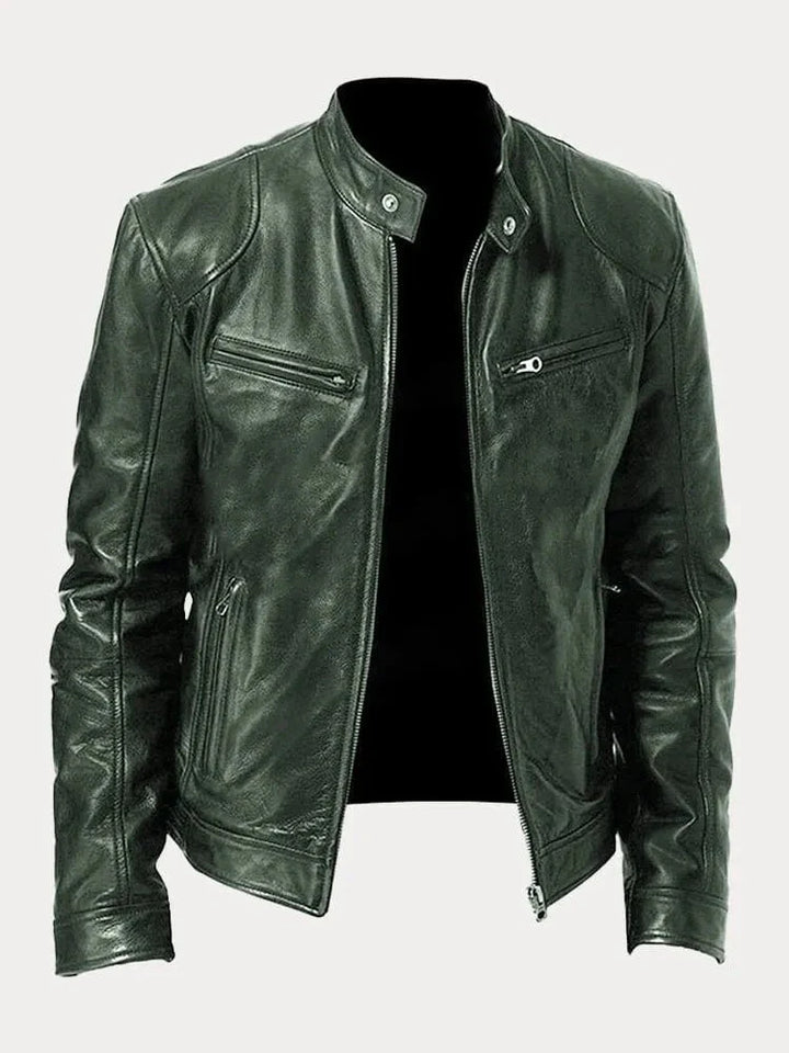 Renvero | Casual Faux Leather Jacket for Men