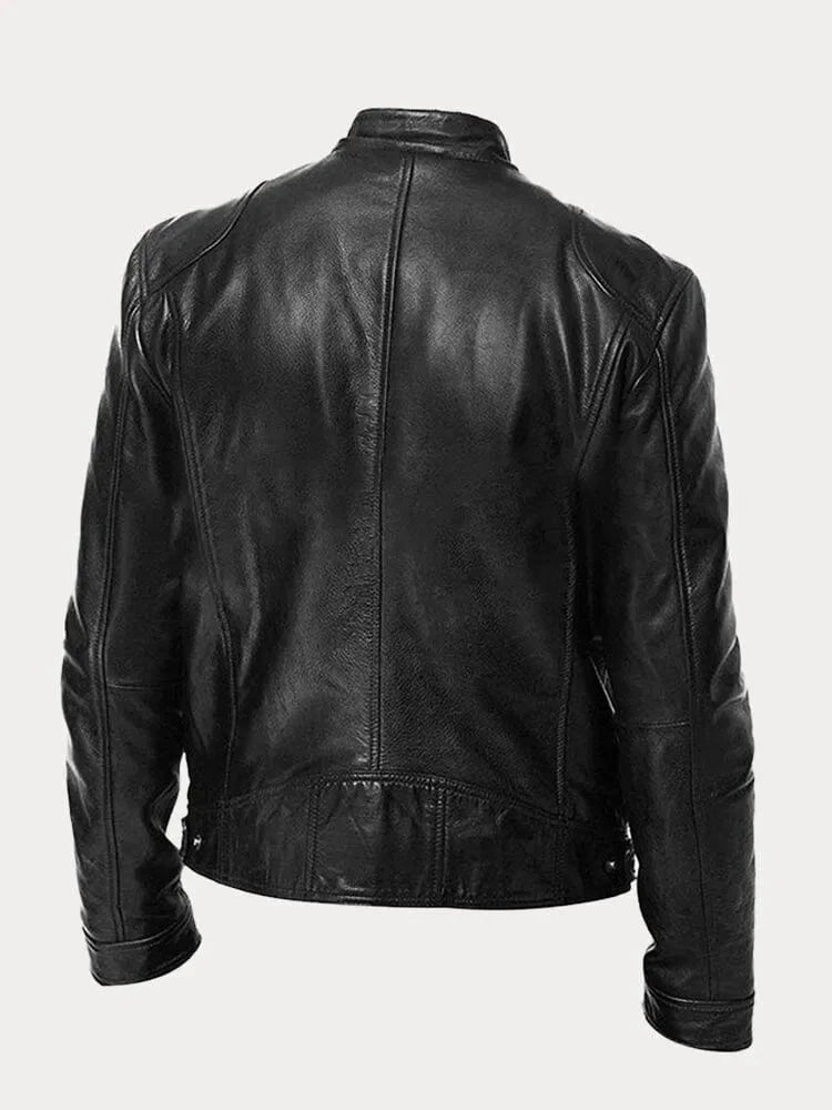 Renvero | Casual Faux Leather Jacket for Men