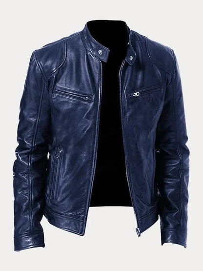 Renvero | Casual Faux Leather Jacket for Men