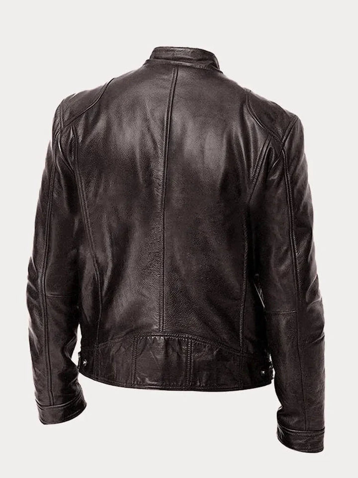 Renvero | Casual Faux Leather Jacket for Men