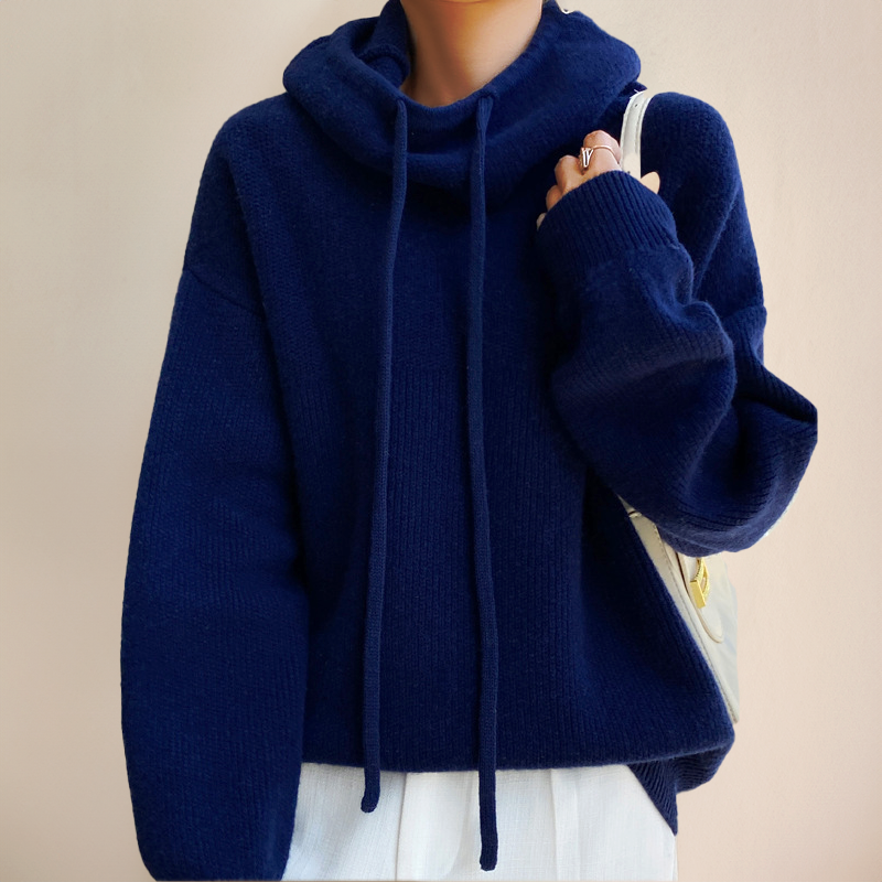 Kaia | Cozy Oversized Knit Hoodie