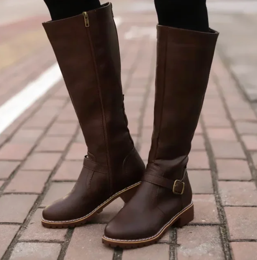 Women's Stylish Knee-High Leather Boots