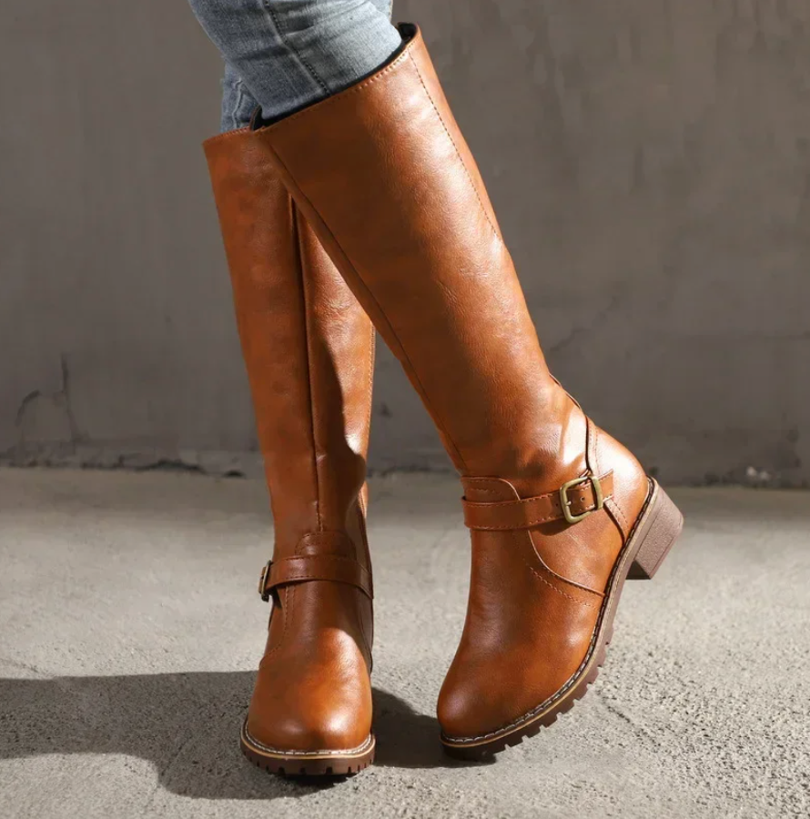 Women's Stylish Knee-High Leather Boots