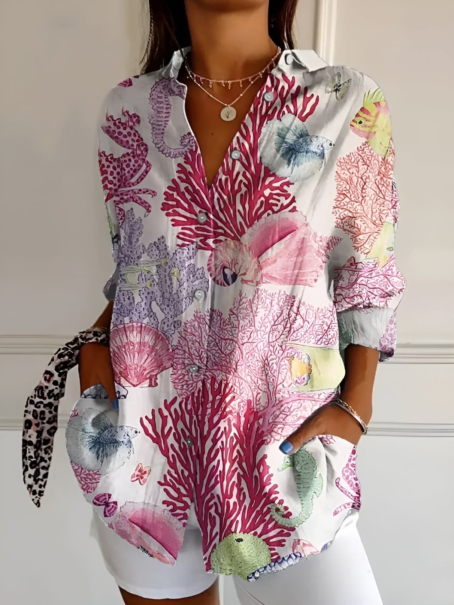Maia | Women’s Lightweight Floral Summer Blouse