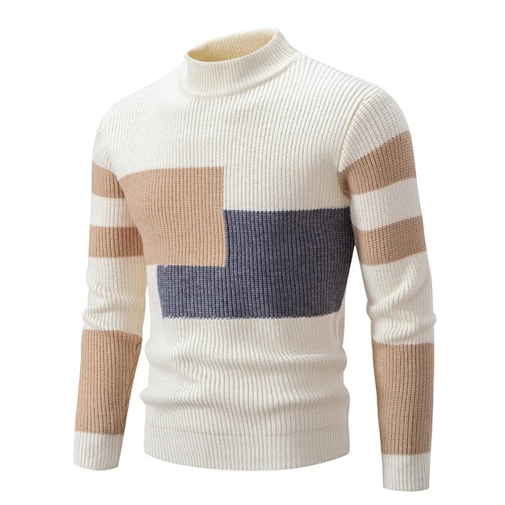 Color-Block Ribbed Sweater