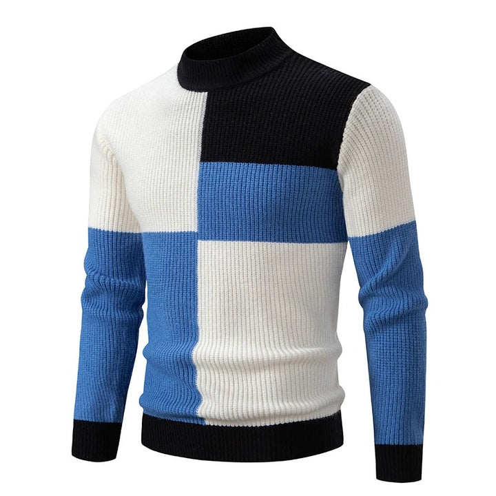 Color-Block Ribbed Sweater