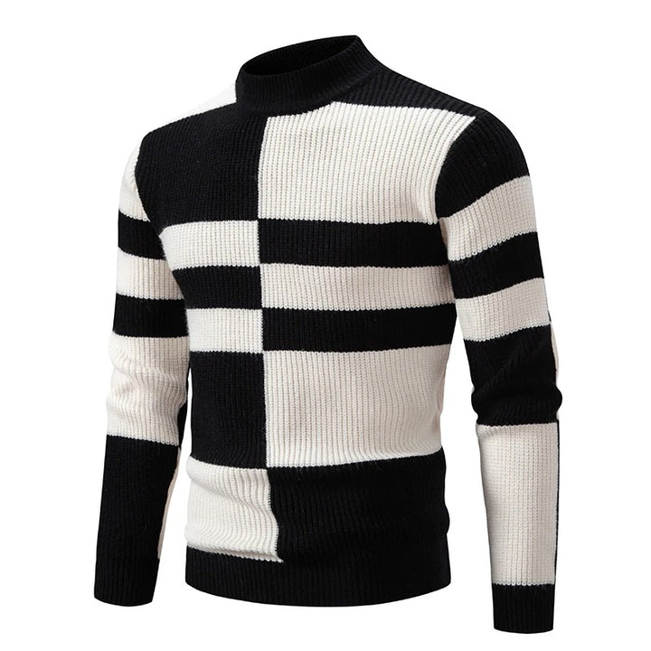 Color-Block Ribbed Sweater