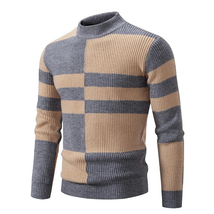Color-Block Ribbed Sweater