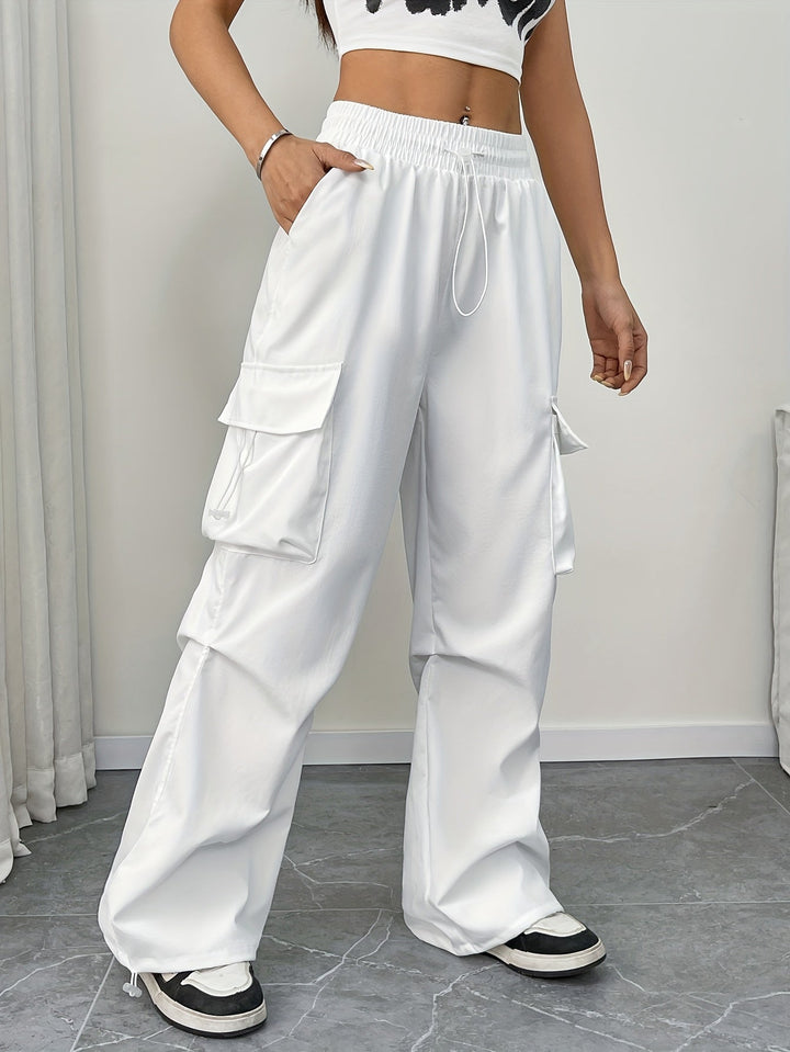 Kaia | Women’s Wide-Leg Drawstring Cargo Pants