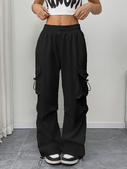 Kaia | Women’s Wide-Leg Drawstring Cargo Pants