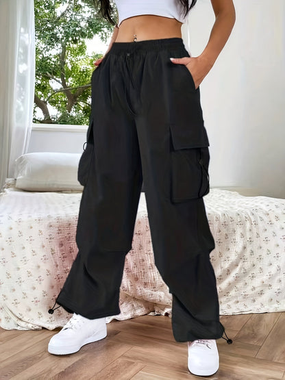 Chloe | Women’s Lightweight Baggy Wide-Leg Cargo Pants