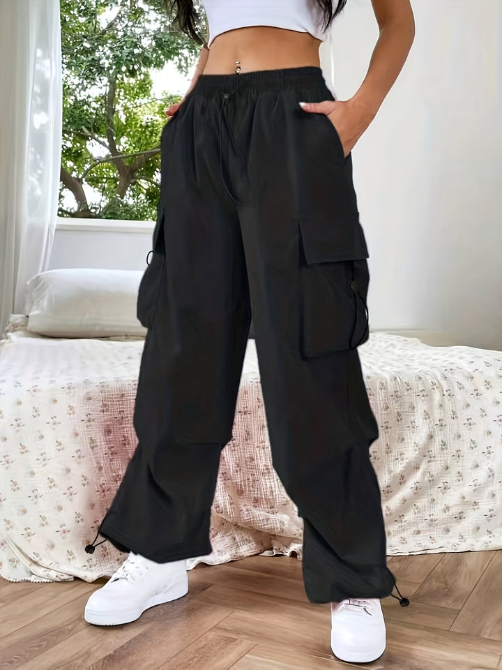 Chloe | Women’s Lightweight Baggy Wide-Leg Cargo Pants