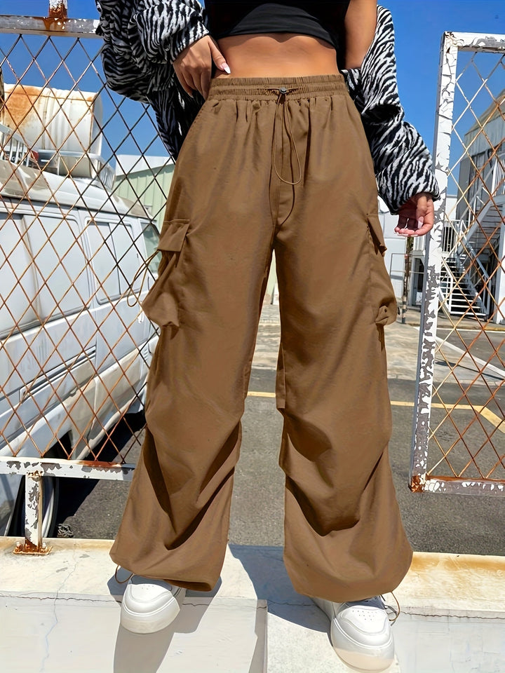 Chloe | Women’s Lightweight Baggy Wide-Leg Cargo Pants