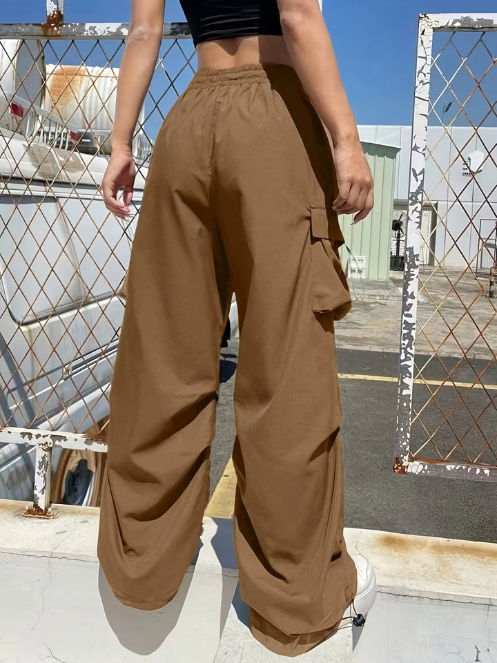 Chloe | Women’s Lightweight Baggy Wide-Leg Cargo Pants