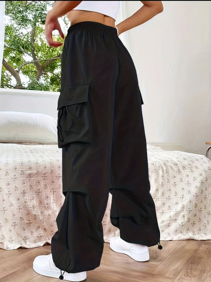 Chloe | Women’s Lightweight Baggy Wide-Leg Cargo Pants